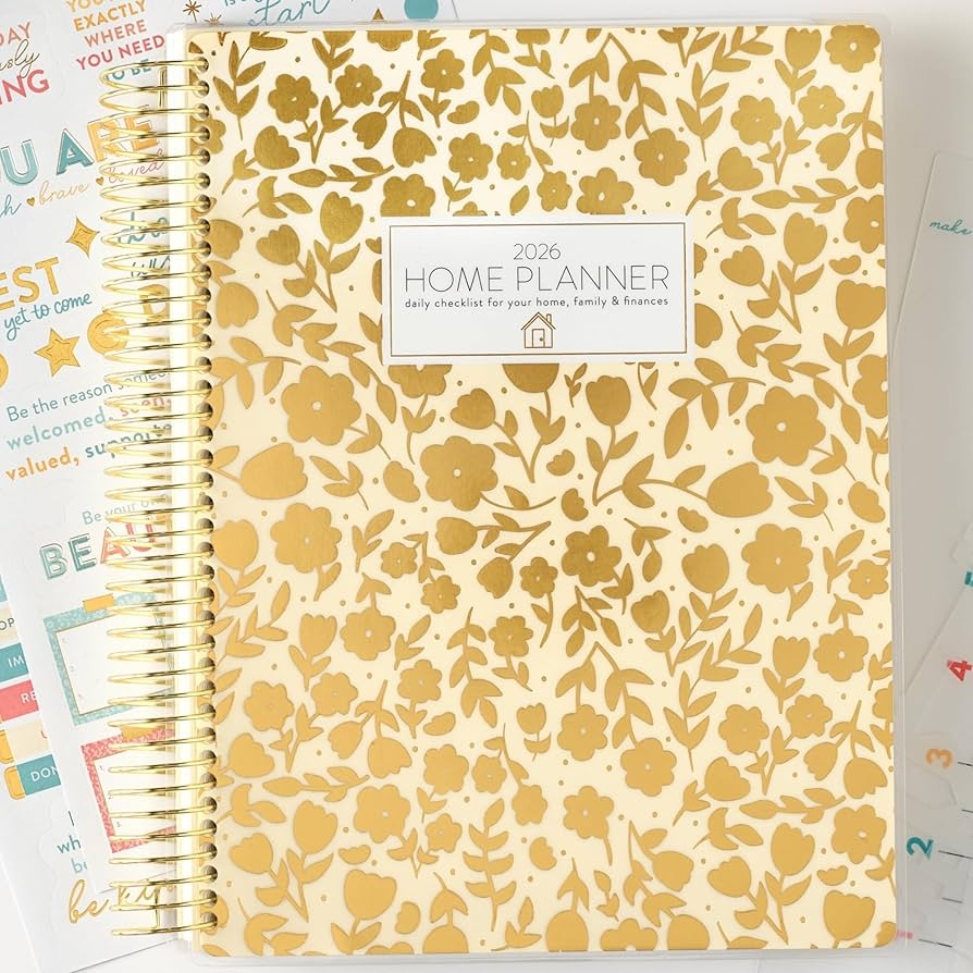 Home Planner 2026 12 Month Weekly Calendar Sunday Start 