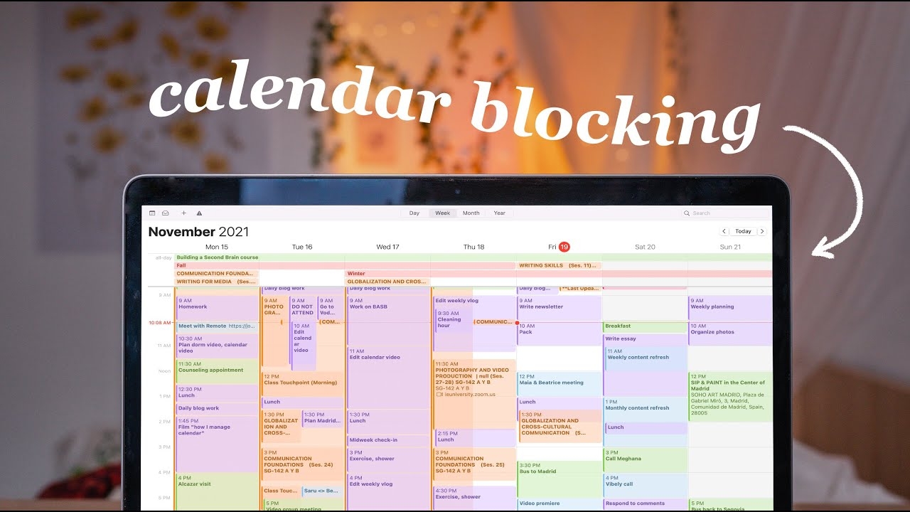 How I Schedule My Entire Life In ICal