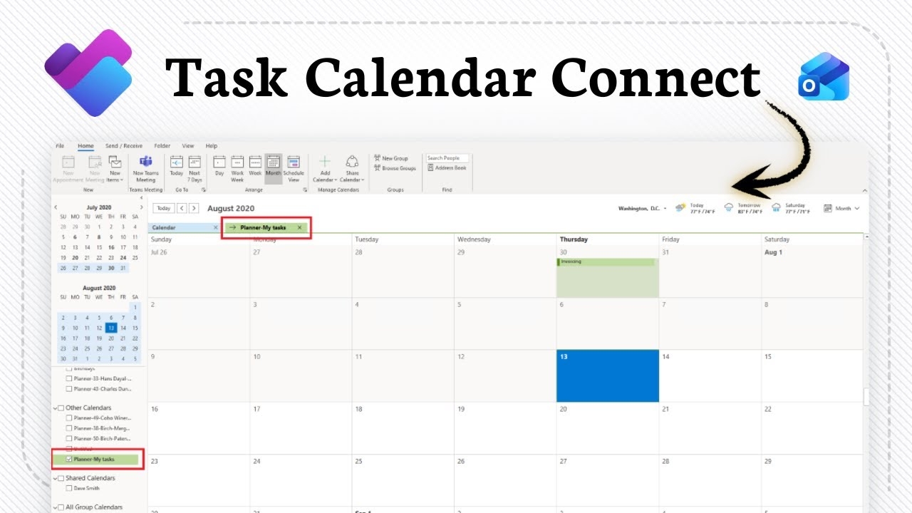 How To Link Microsoft Planner With Outlook Schedule Merge 