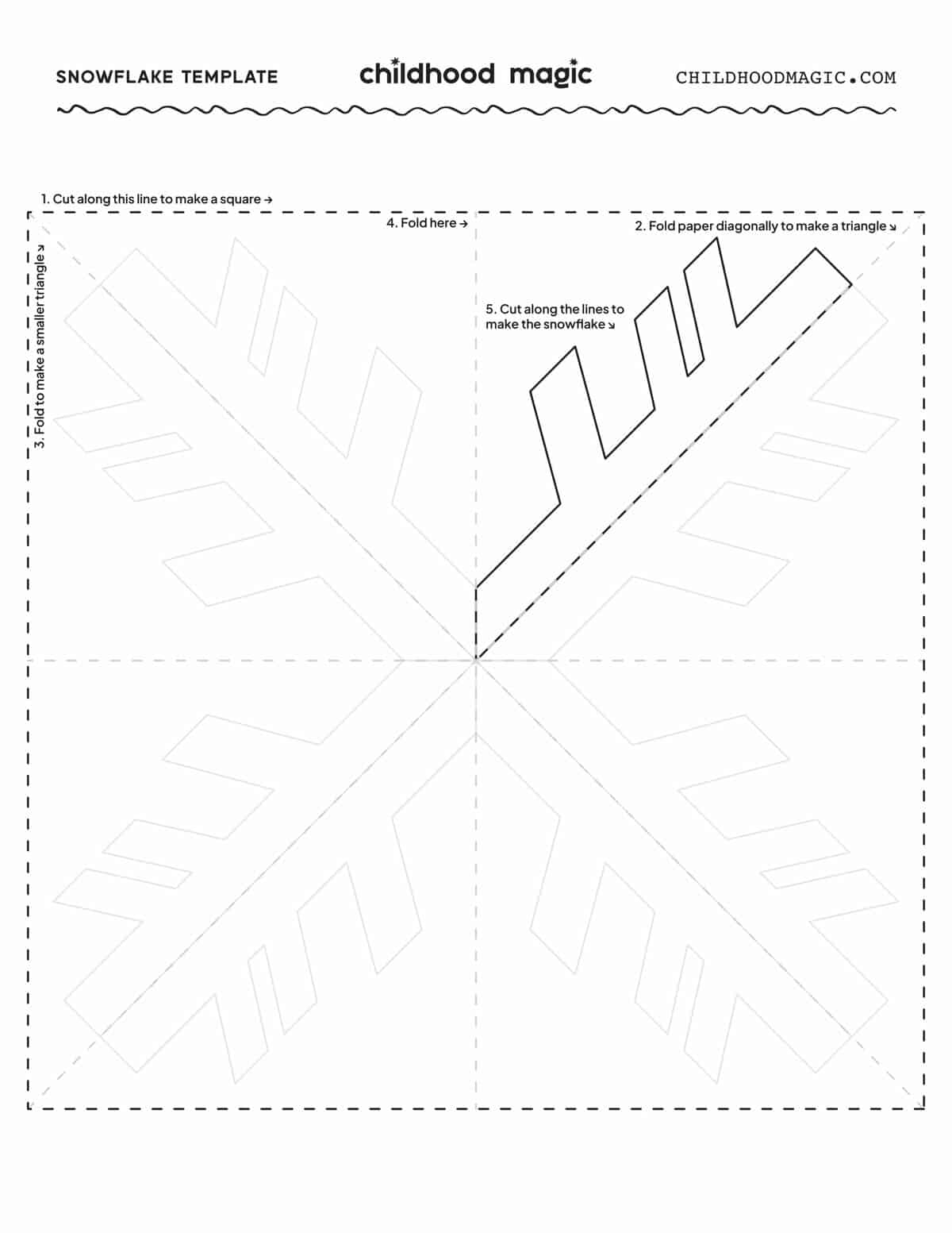 How To Make A Paper Snowflake With 10 Free Printables Childhood 