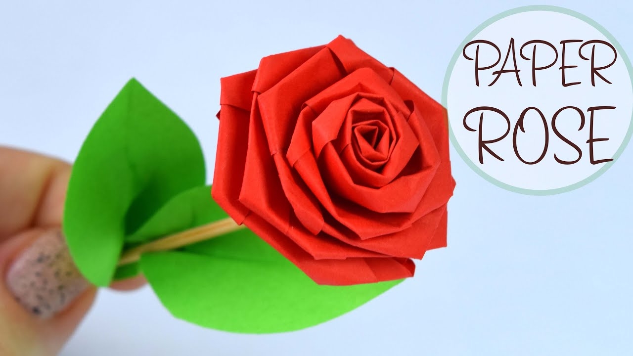How To Make ROSE OF PAPER DIY Paper Crafts
