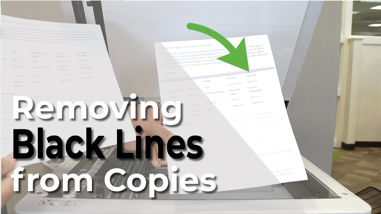 How To Remove Black Lines On Your Copies