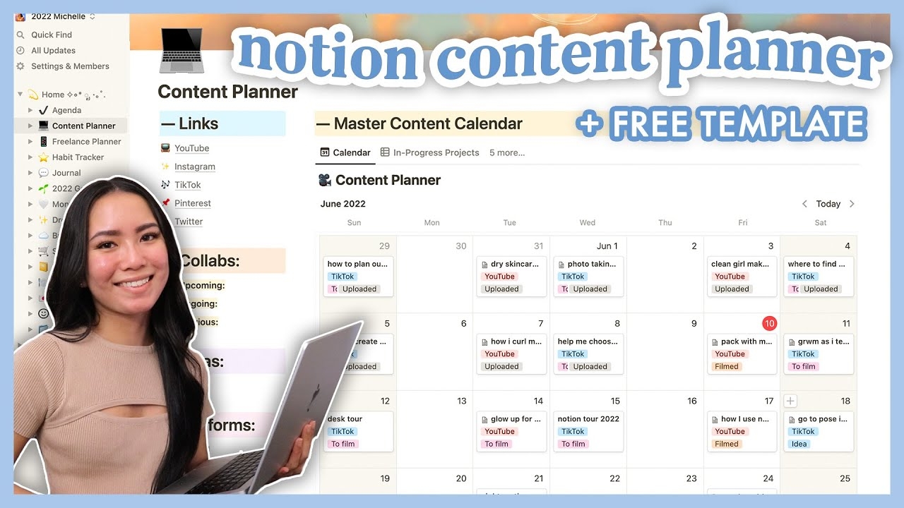 Notion Calendar Planner Template