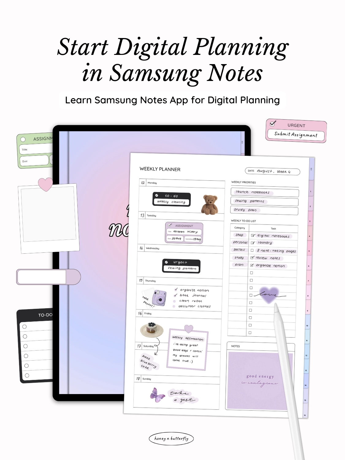 How To Use Samsung Notes For Digital Planning HoneynButterfly