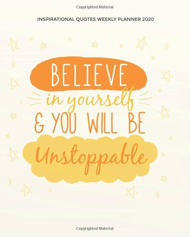 Inspirational Quotes Weekly Planner 2020 Motivation Quotes Verses 