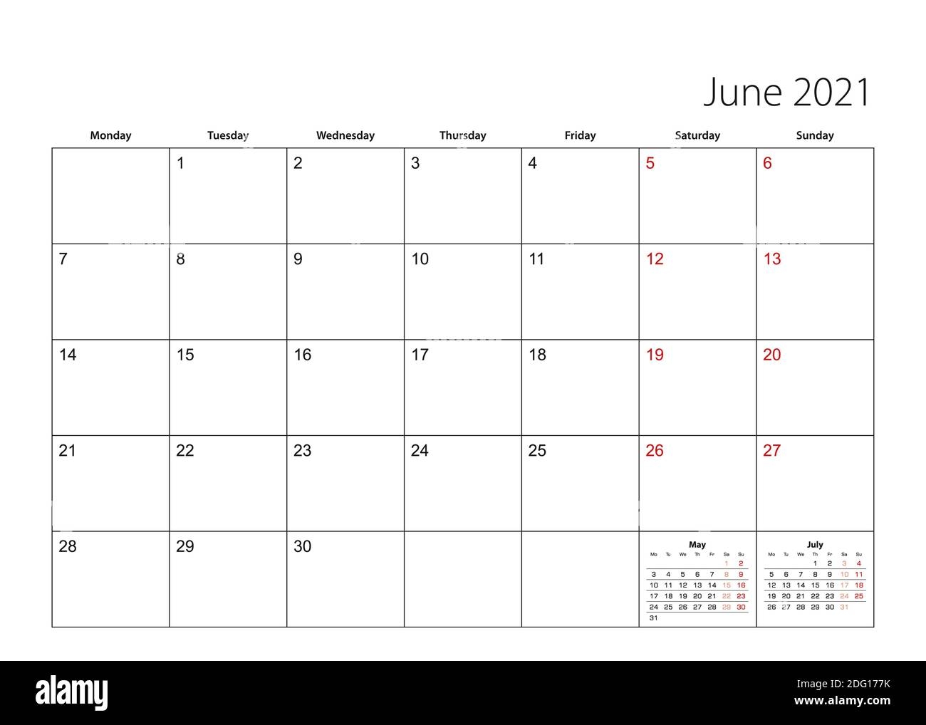 Simple Calendar Planner