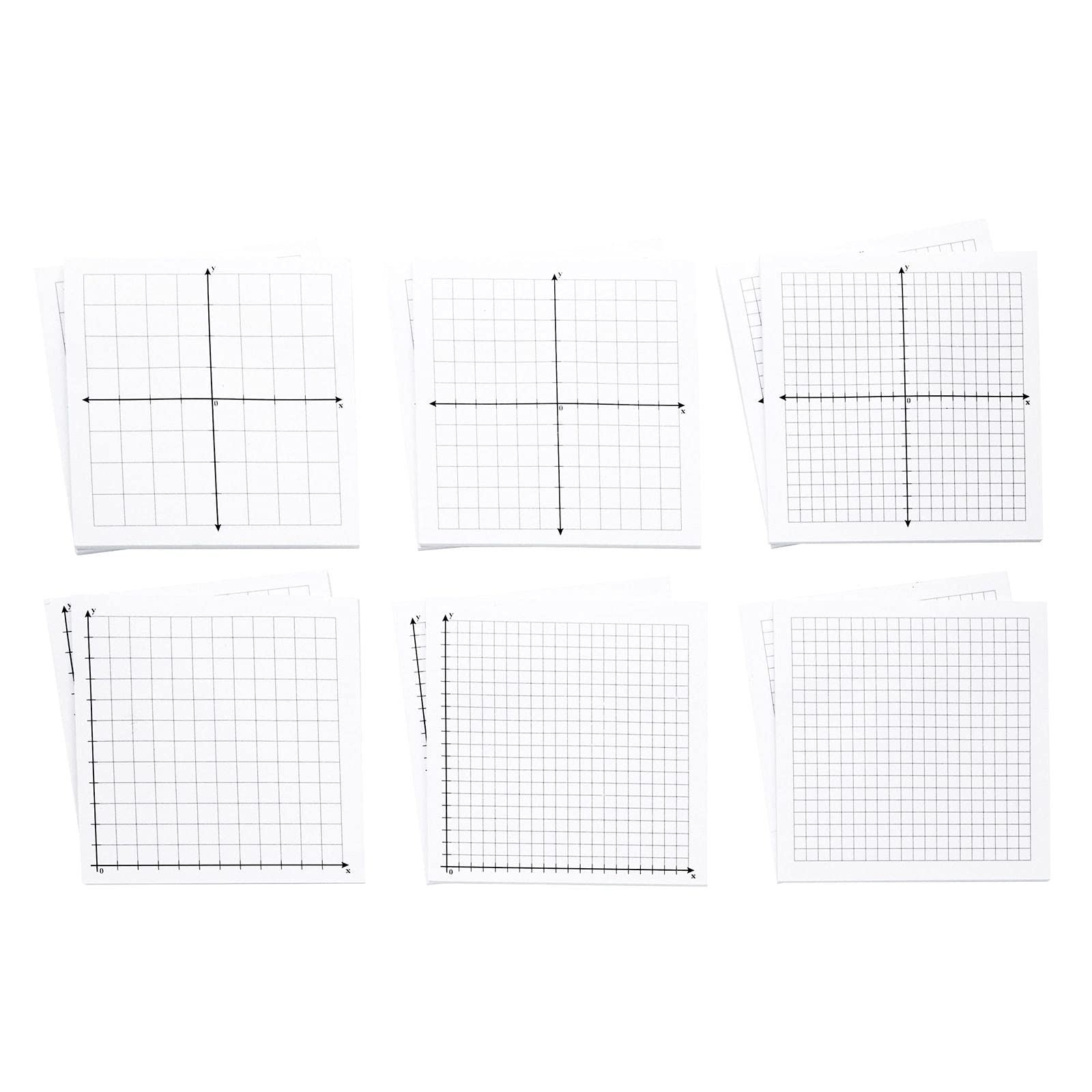 Juvale 10 Pack Mini Graph Paper Sticky Notes In 6 Designs 25 