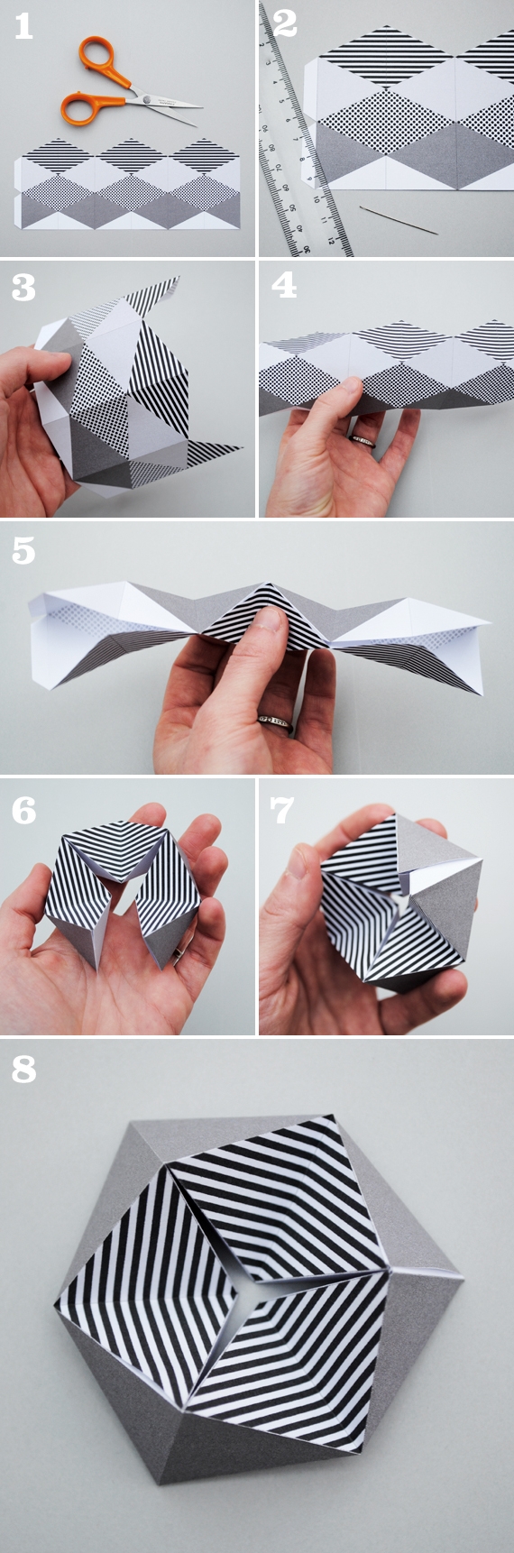 Kaleidocycle aka Folding Paper Toy 