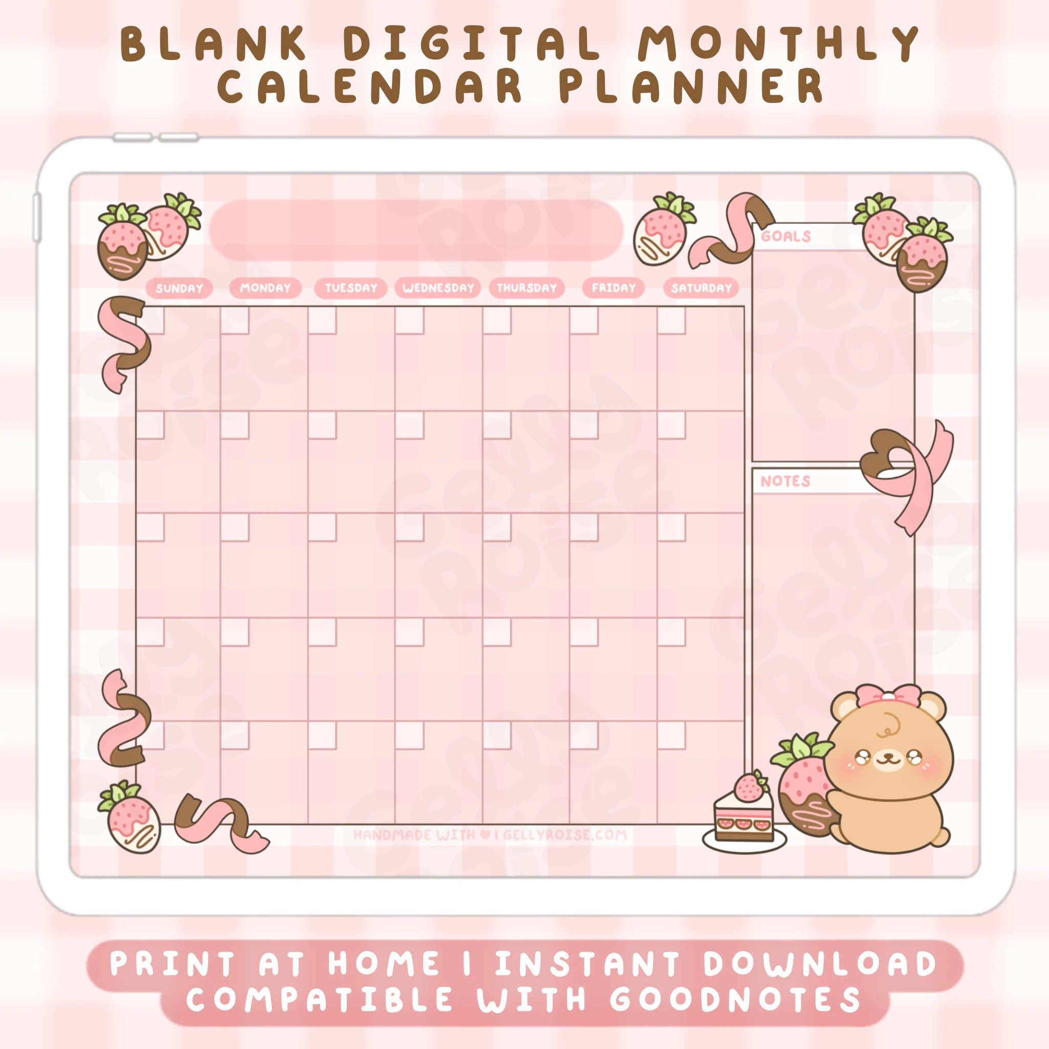 Kawaii Cute Calendar Etsy de