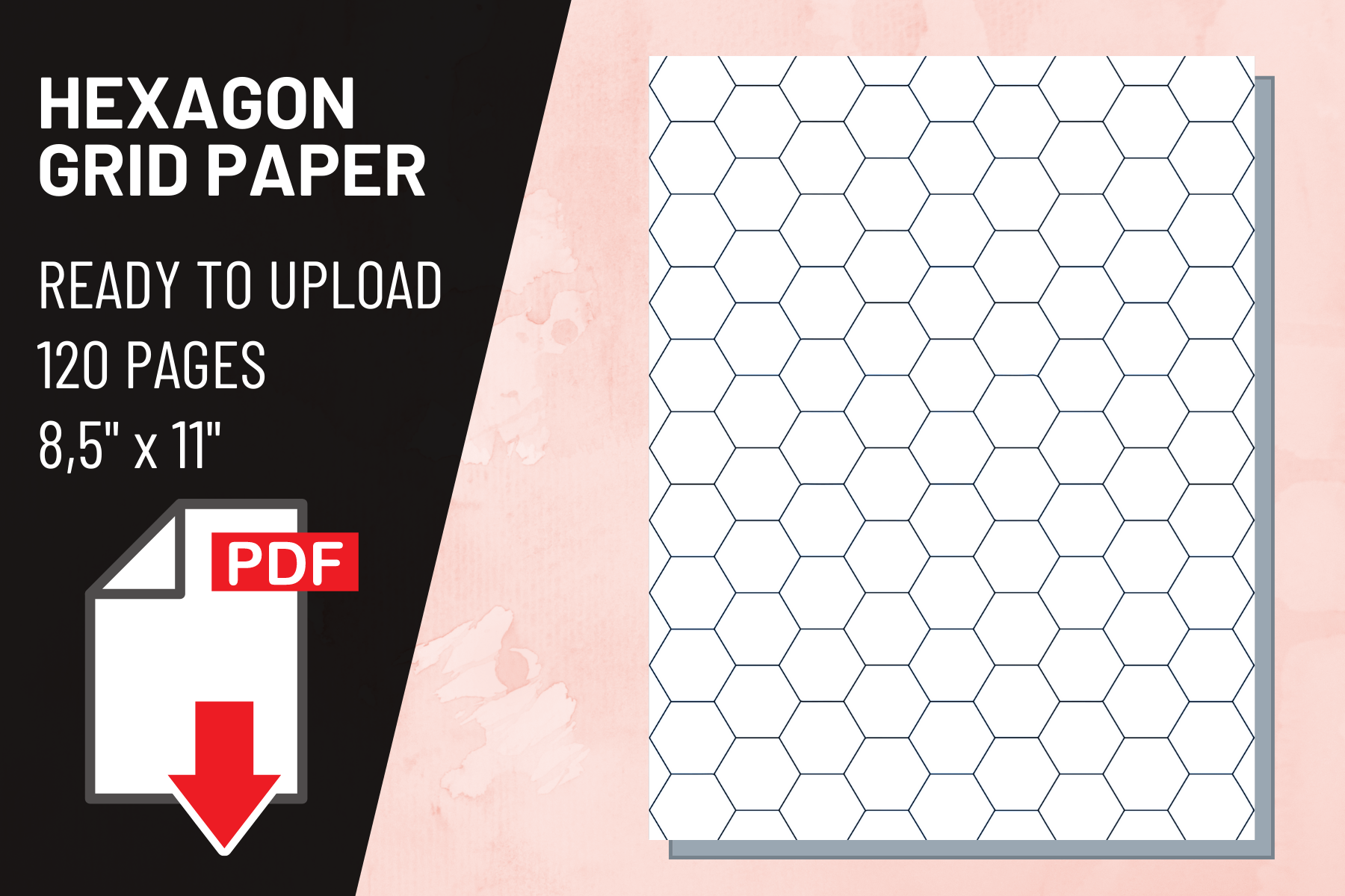 Hexagon Graph Paper Notebook