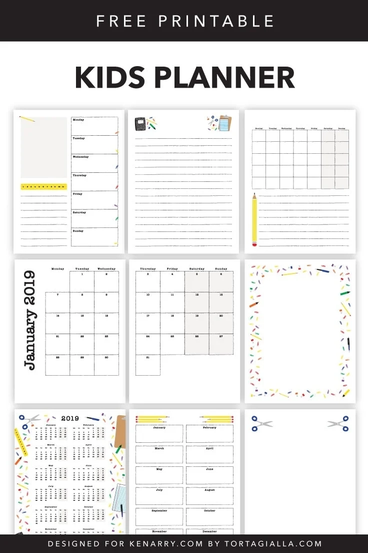 Free Calendar Planner Printables
