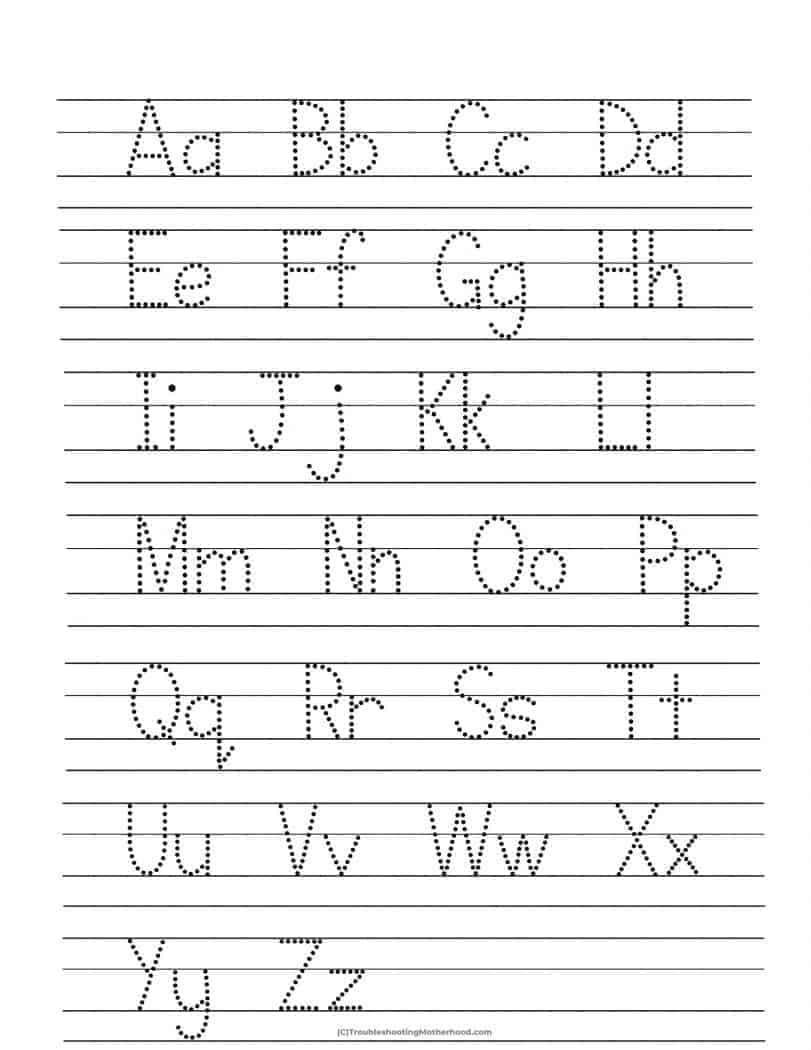 Kindergarten Lined Paper Free Printable Troubleshooting 