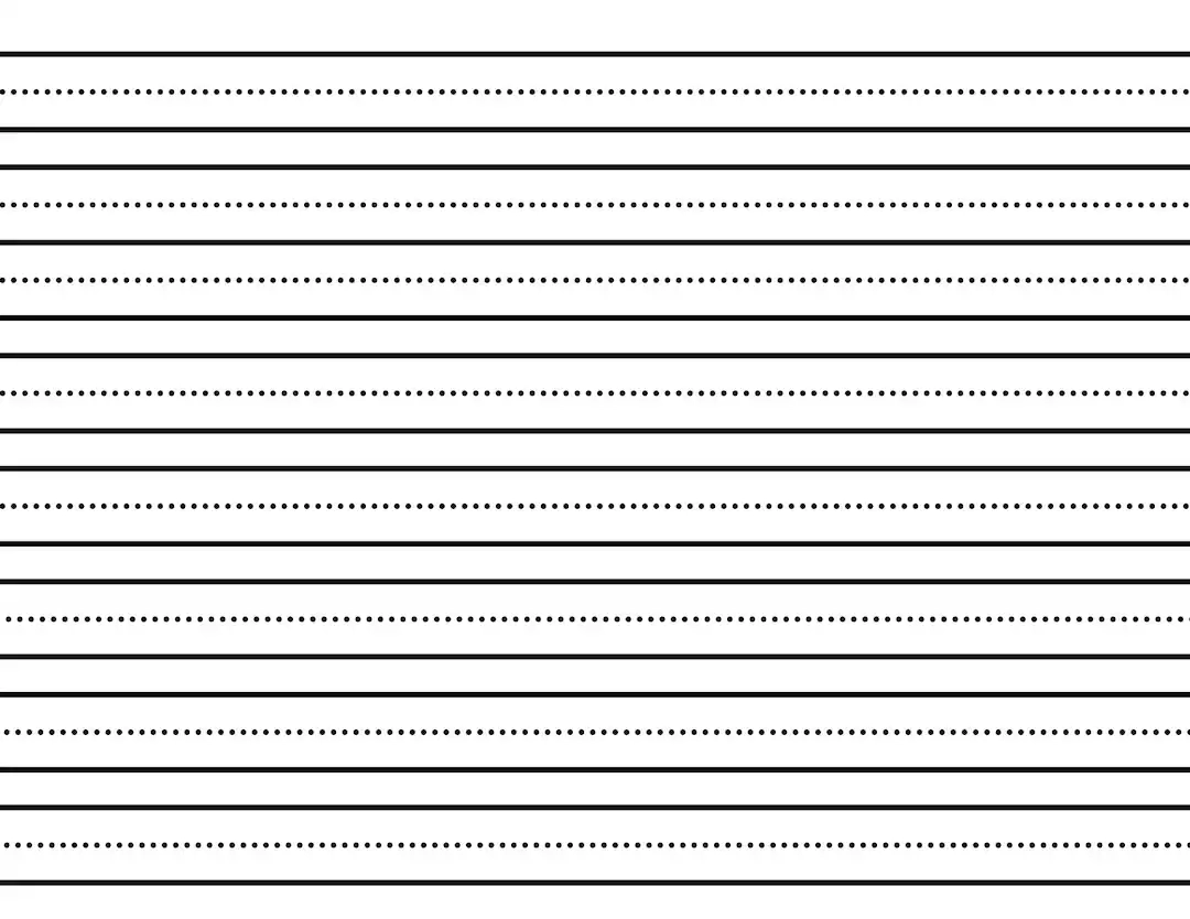 Kindergarten Lined Paper Kindergarten Writing Paper Preschool 