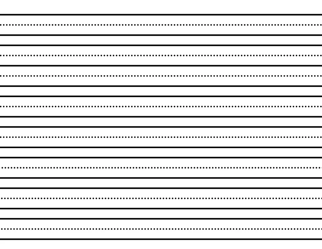 Kindergarten Lined Paper Kindergarten Writing Paper Preschool 