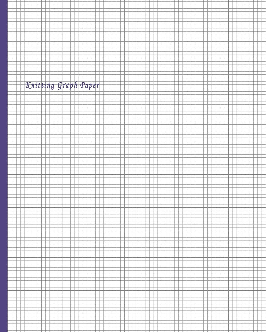Knitting Graph Paper 4 5 Ratio Design Blank Knitter s Journal On 