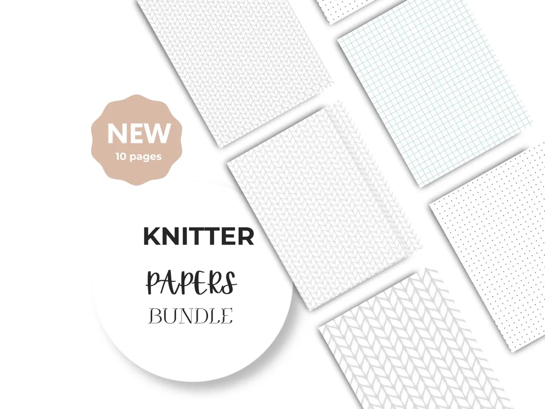 Knitting Graph Paper Printable Knitting Chart Templates PDF Etsy 