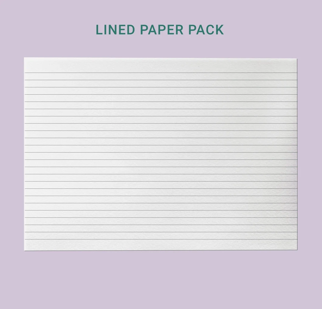 Landscape Lined Paper Printable A4 Letter Size PDF Etsy UK