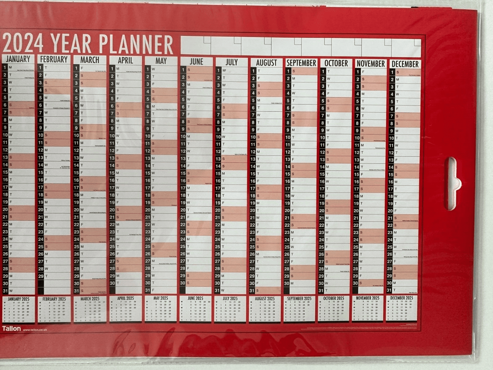 Large 2024 A1 Year Planner Great Value Wall Planner For 2024