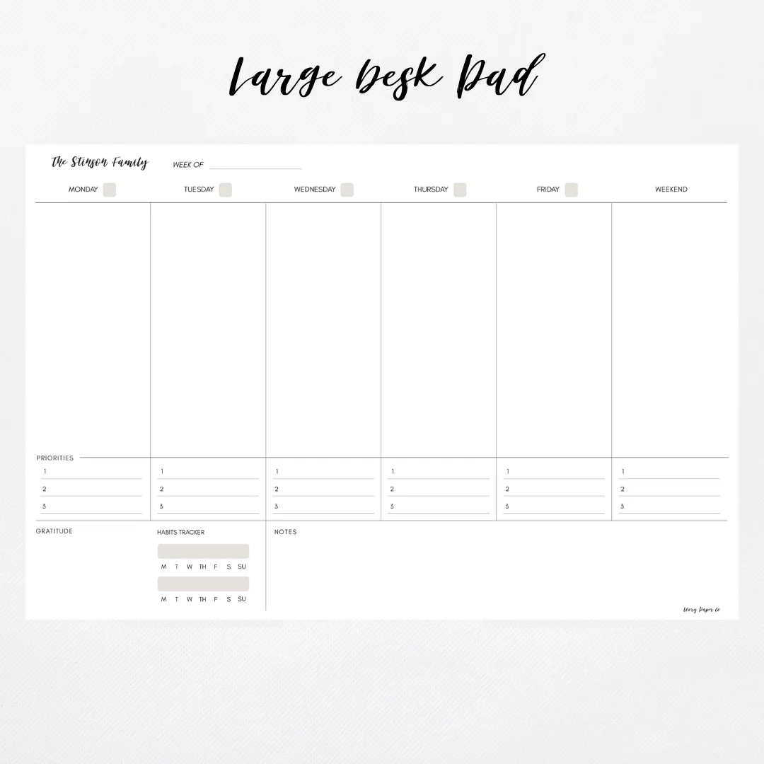 Large Planner Calendar