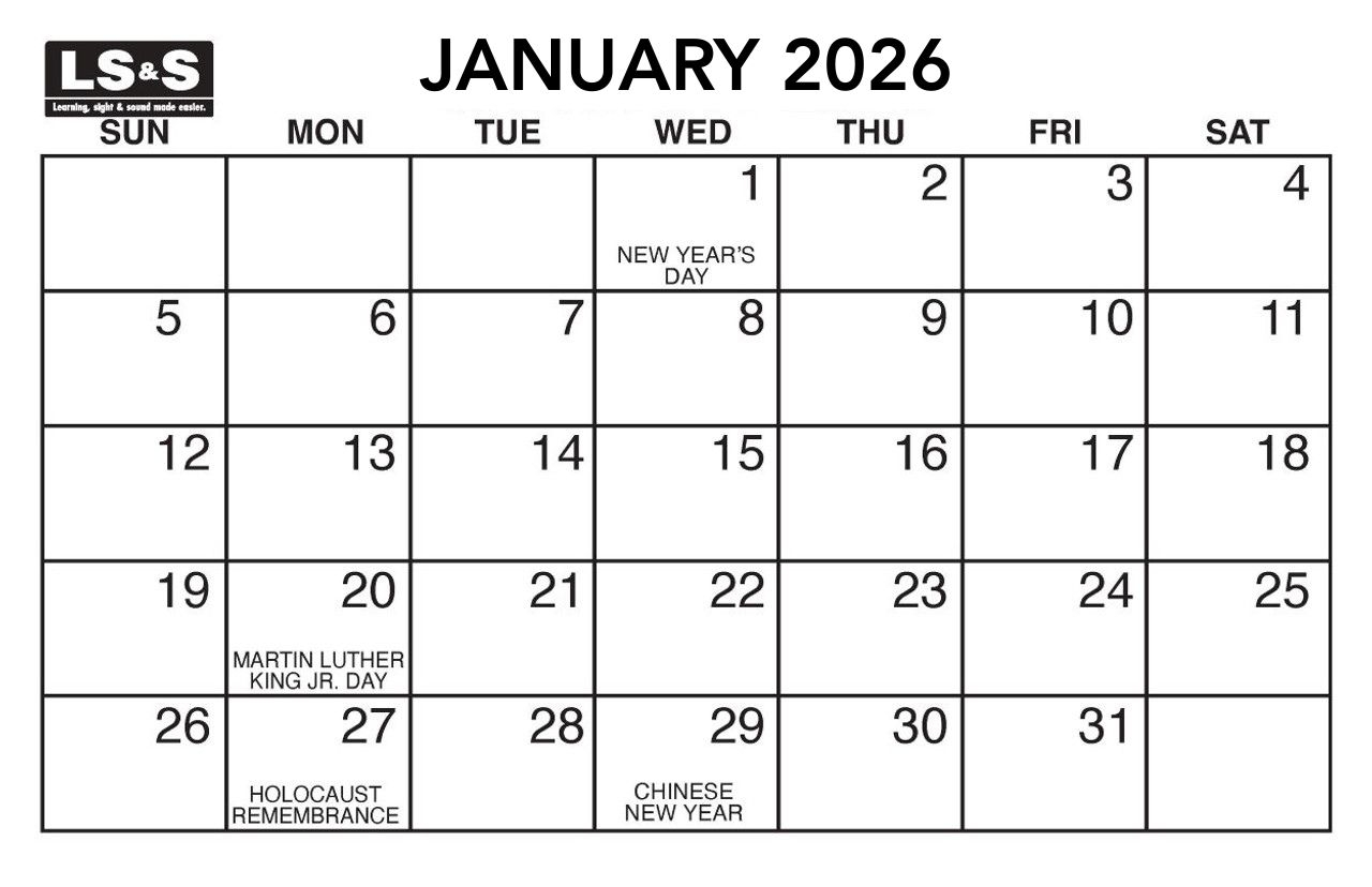 Large Print Wall Calendar 2026