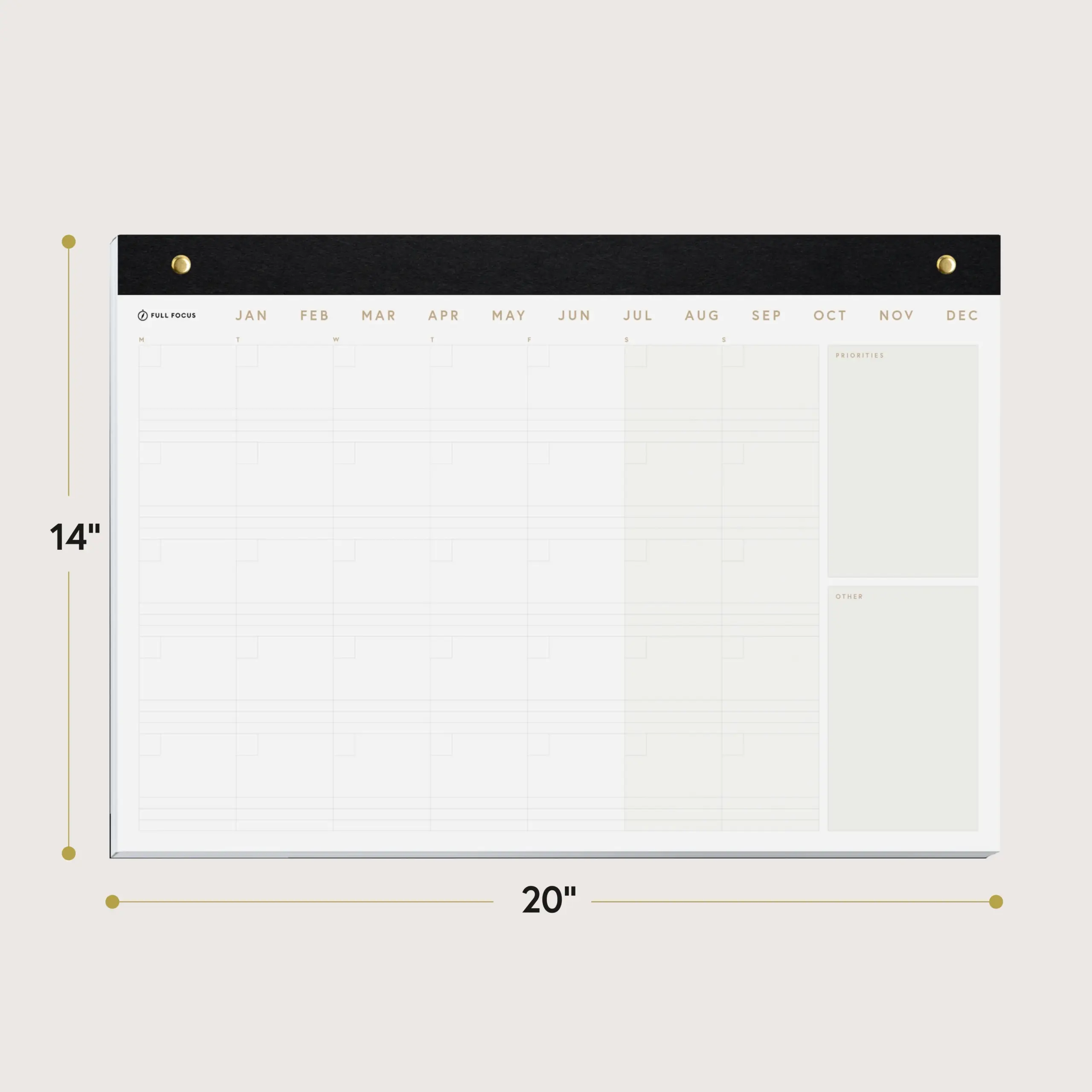 Large Wall amp Desk Calendar Full Focus