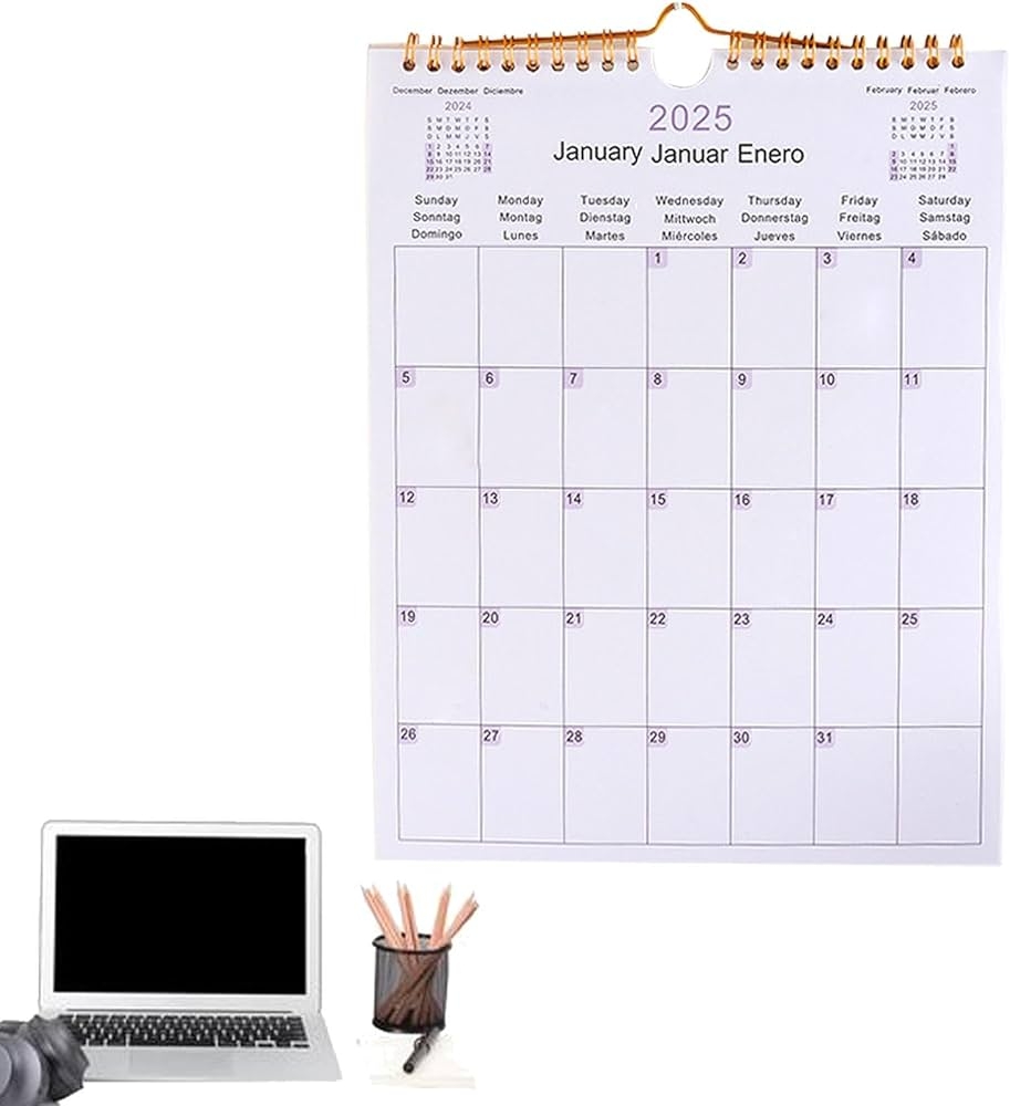 Large Wall Calendar Wall Calendar 2025 Family Calendar Monthly 