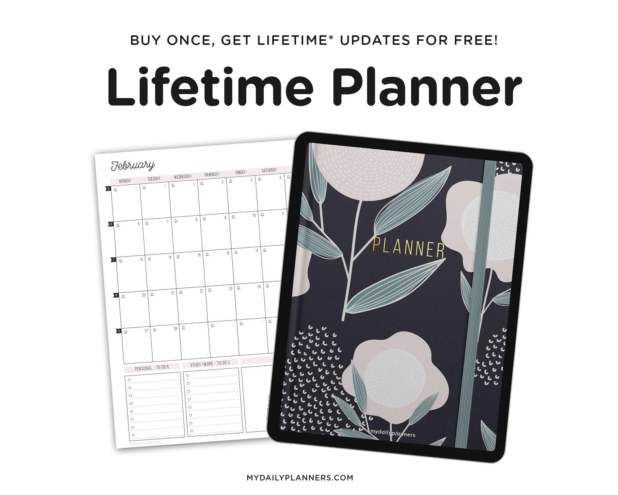 Lifetime Digital Planner Mit Verlinkungen Zu Google Kalender 