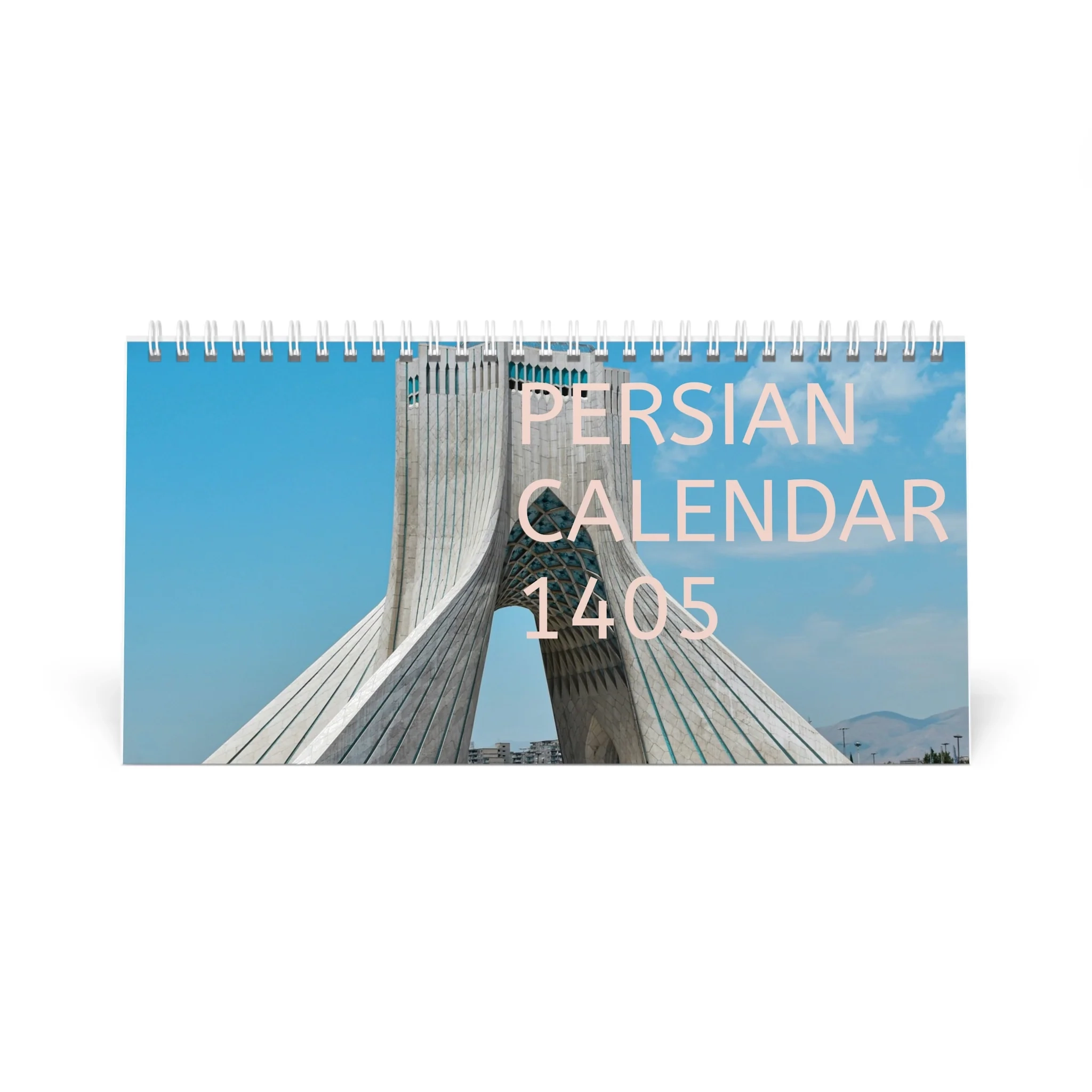 Limited Edition Persian Hijri Shamsi Desk Calendar 1405 Mar 2026 