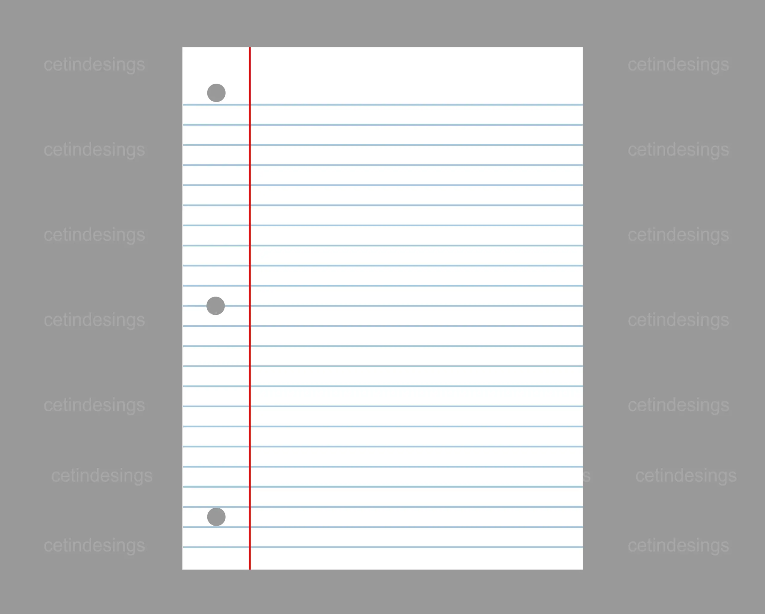 Lined Notebook Paper Clipart