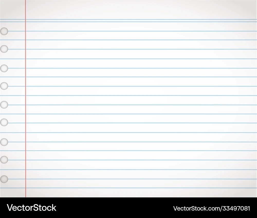 Lined Paper Background Lizenzfreie Vektorgrafik VectorStock