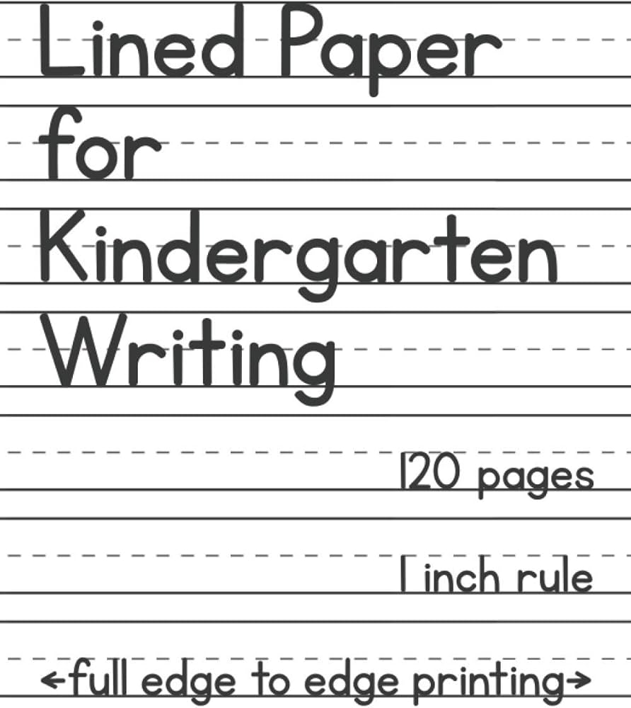 Lined Paper For Kindergarten Writing 120 Blank Handwriting Practice Pages Mason Drake Amazon de B cher