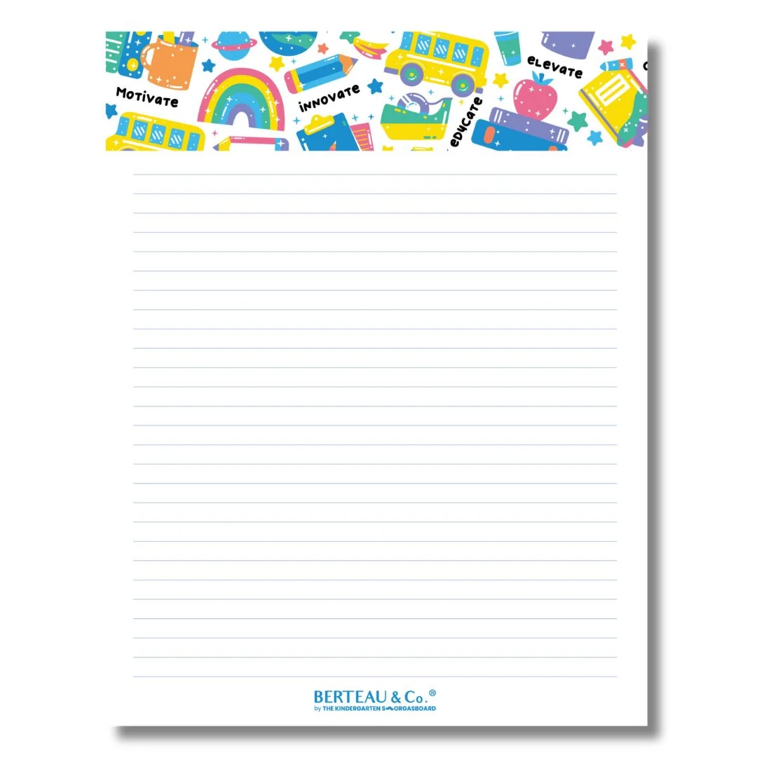 Lined Paper Notepad BERTEAU amp Co 