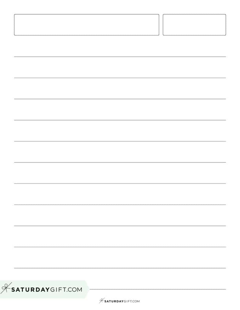 White Paper With Black Lines