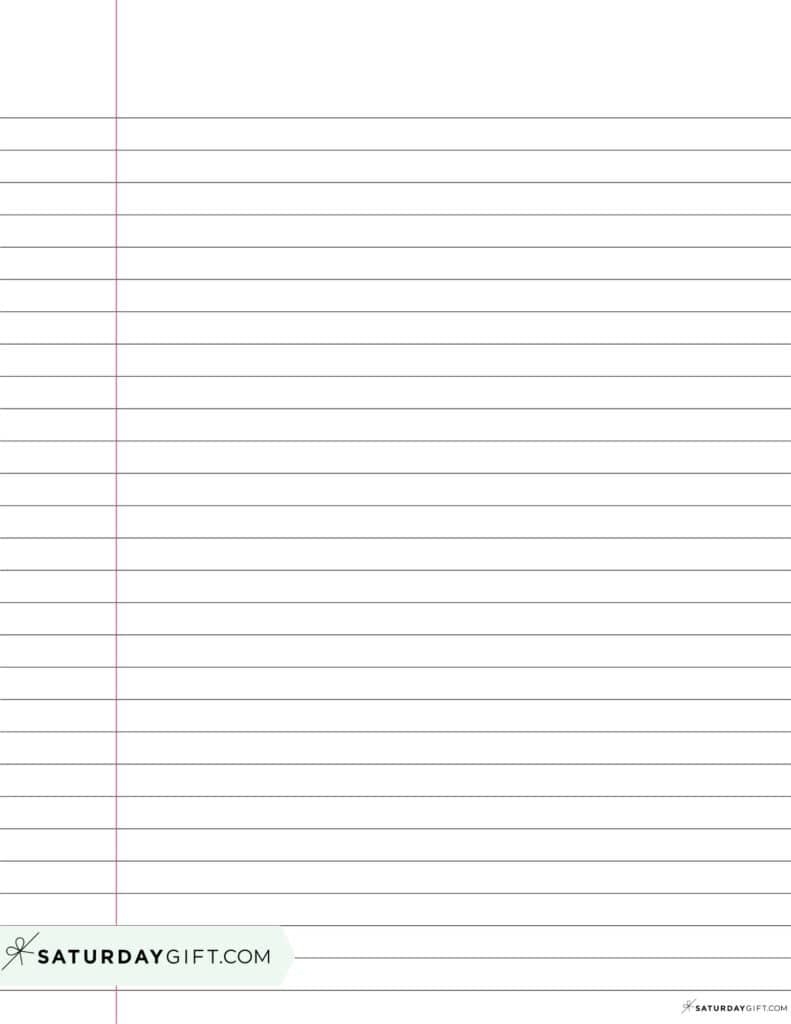 Lined Paper Printable Templates 38 Free Printables SaturdayGift