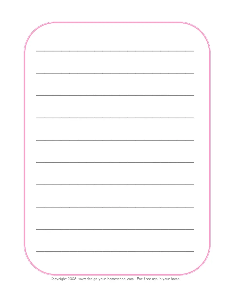 Lined Paper Template Download Printable PDF Templateroller