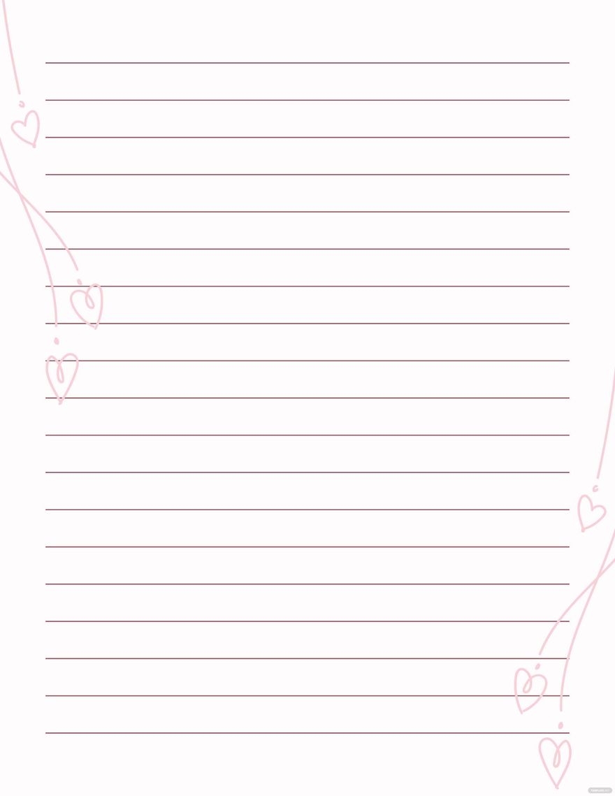Lined Paper Template In Pages Illustrator Word PSD PDF Google 