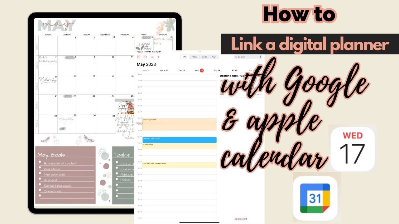 Link Apple Calendar amp Google Calendar W Your Digital Planner Set Reminders GoodNotes Tutorial