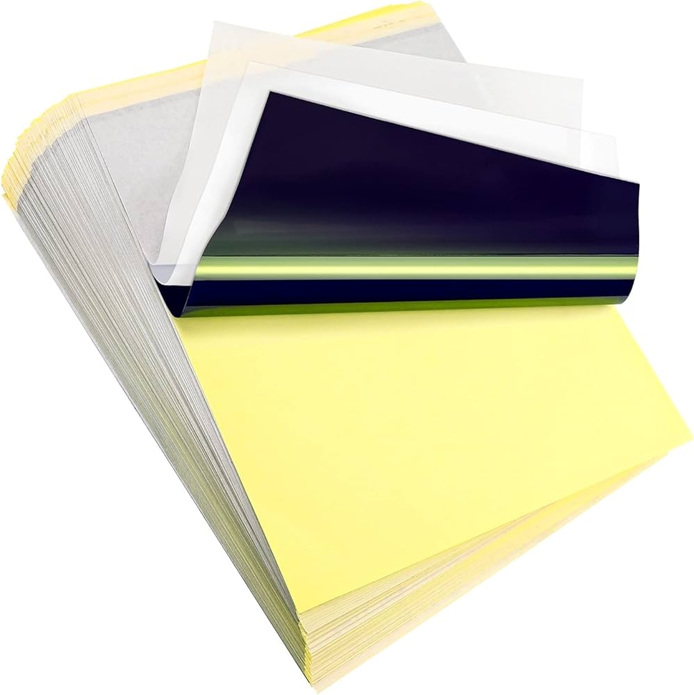LIUMATE 100 Sheets Tattoo Transfer Paper A4 Tattoo Paper Carbon 