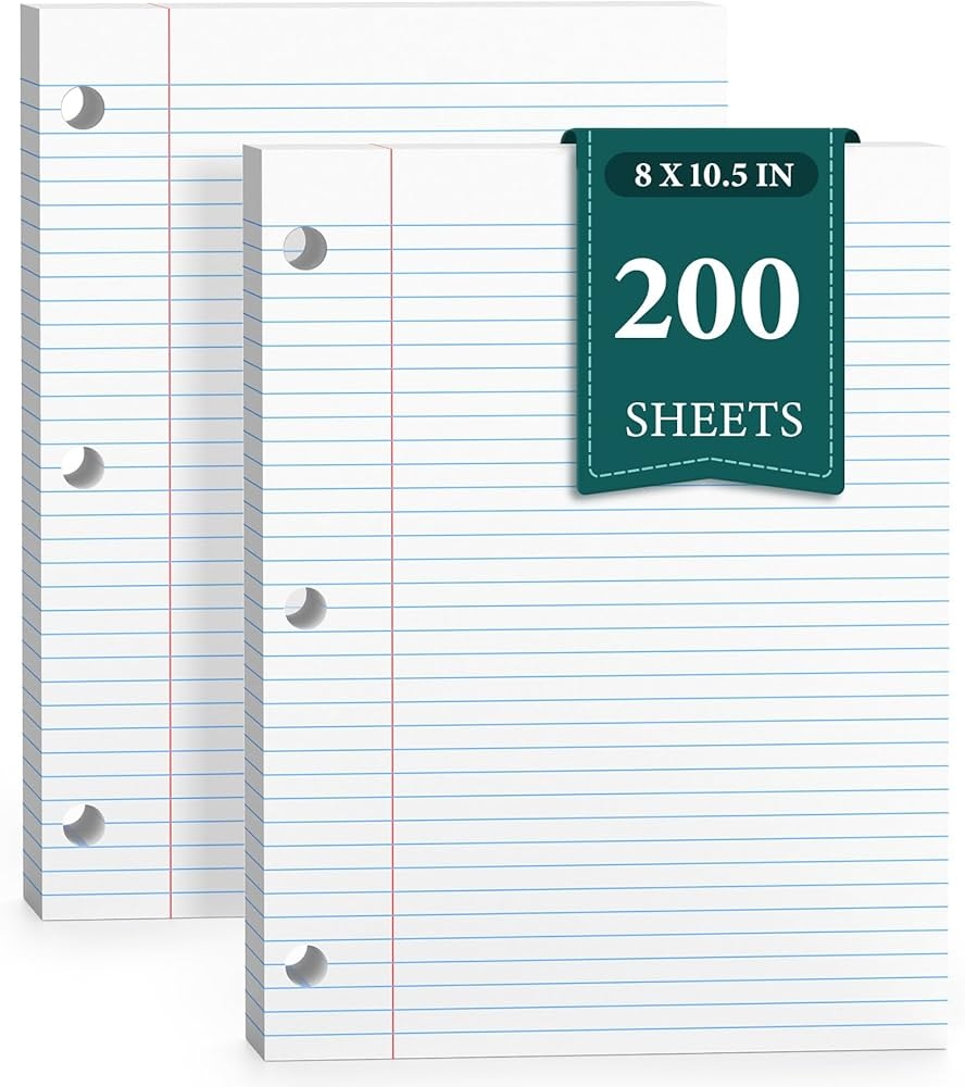 Loose Leaf Paper Note Paper 8 X 10 5 Cm College Ruled Paper 3 