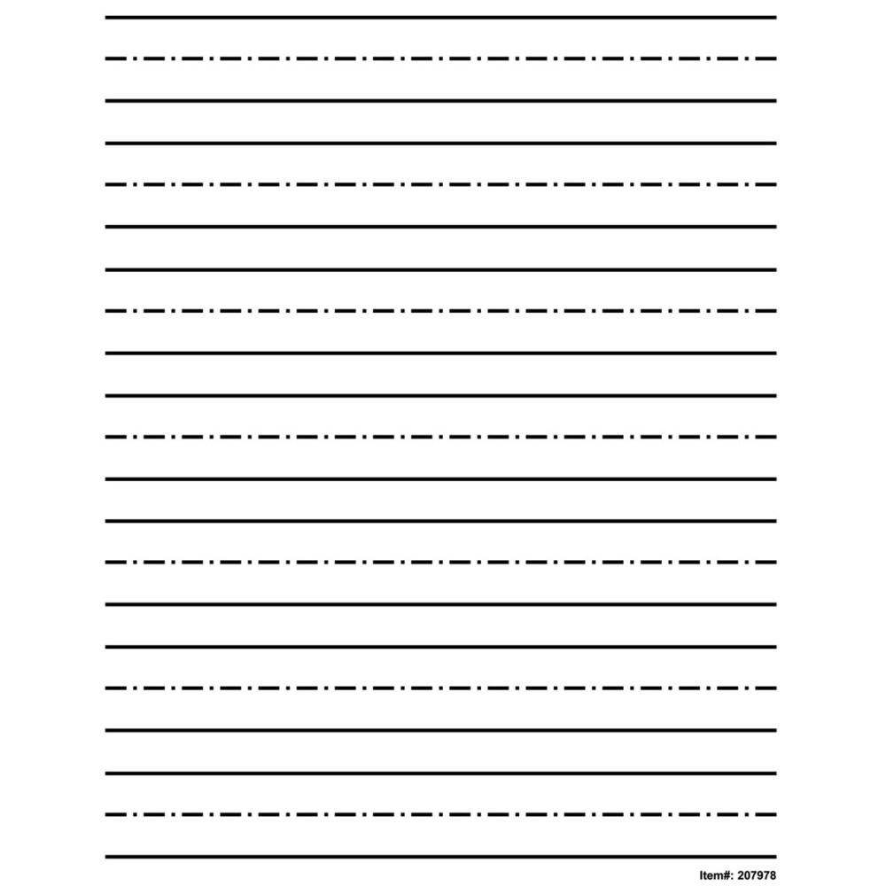 Low Vision Practice Writing Paper Extra Bold Line