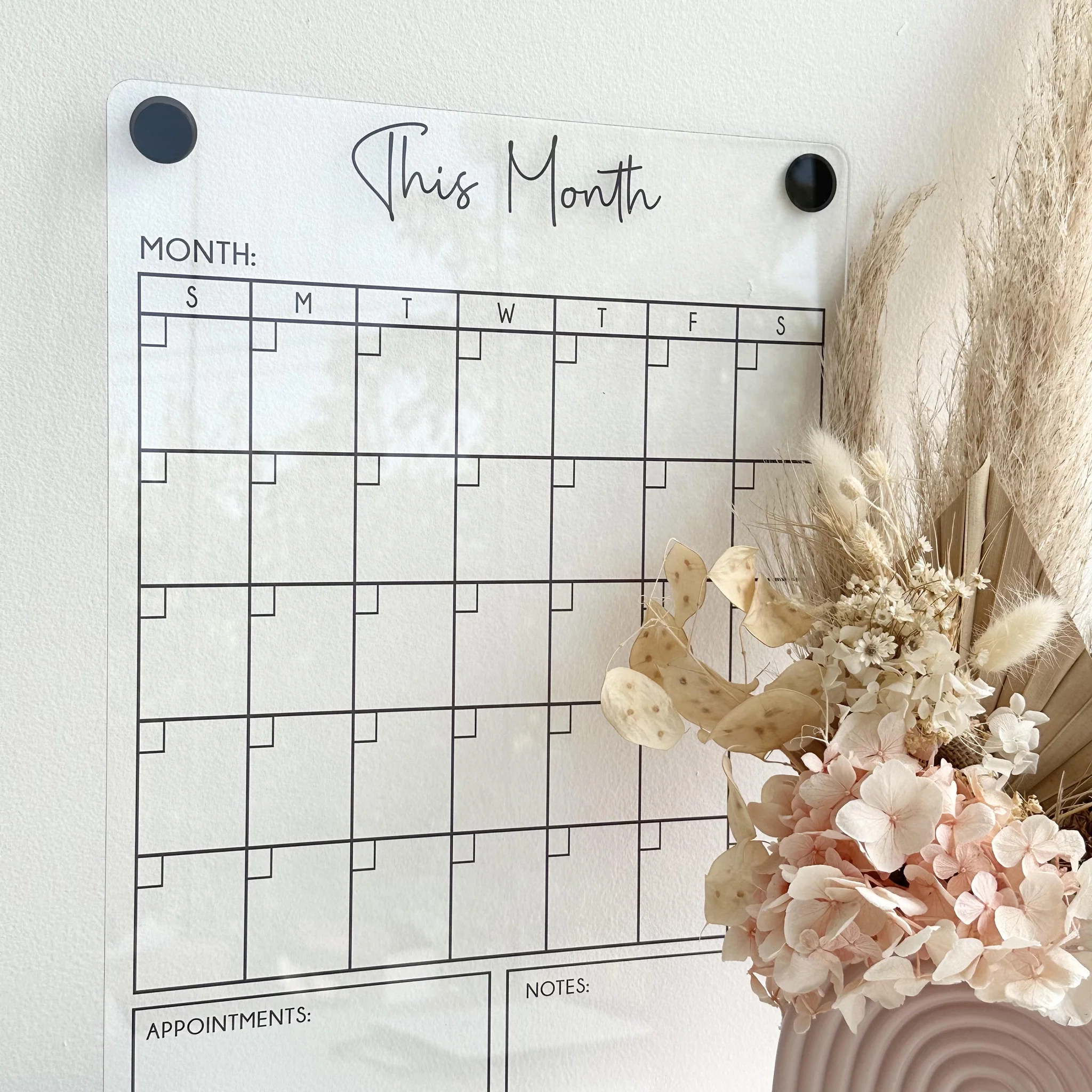 Magnetic Monthly Family Planner CMC Gold CMC Gold