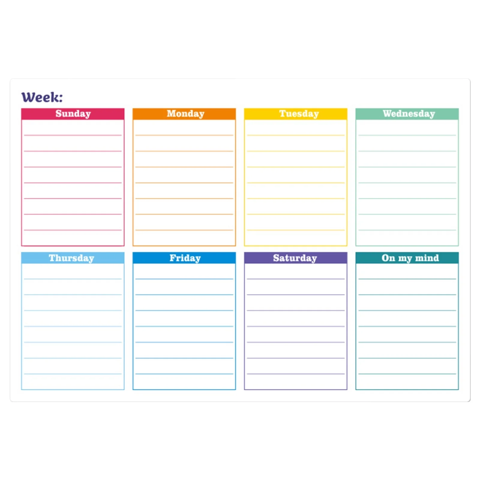 Magnetic Refrigerator Calendar Whiteboard Reusable Monthly 