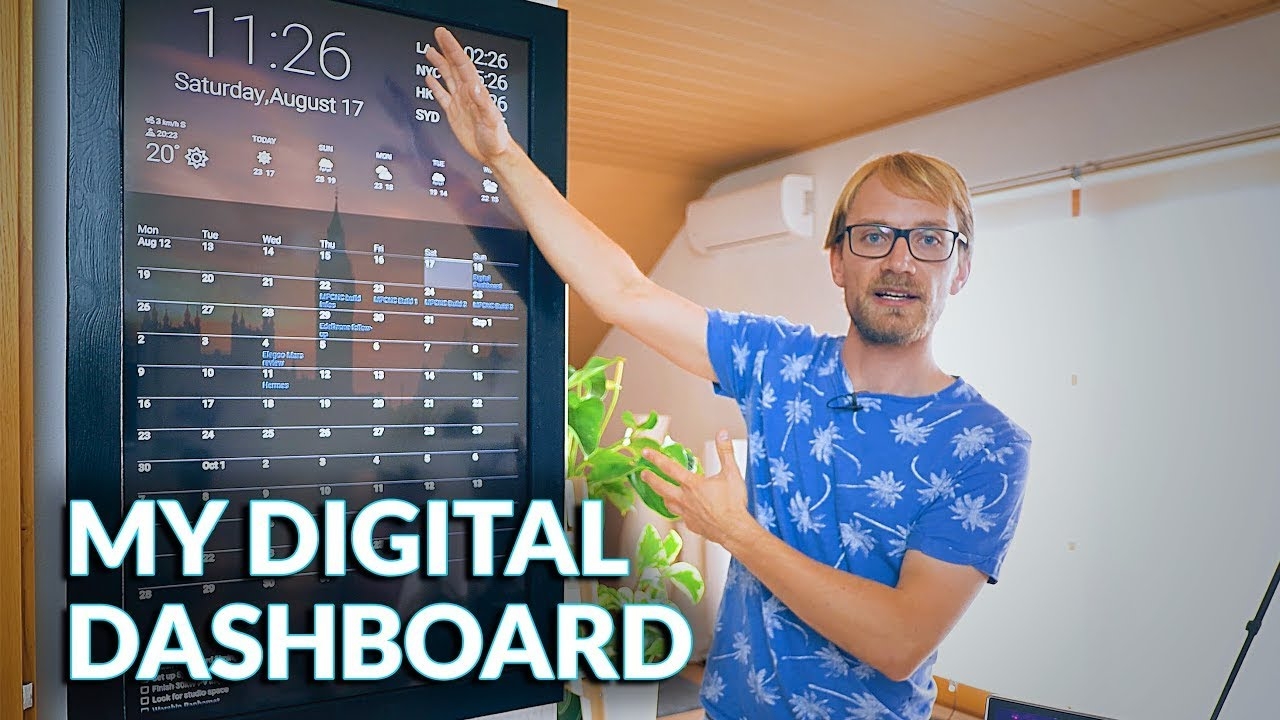 Making A Digital Dashboard w Google Calendar Integration 