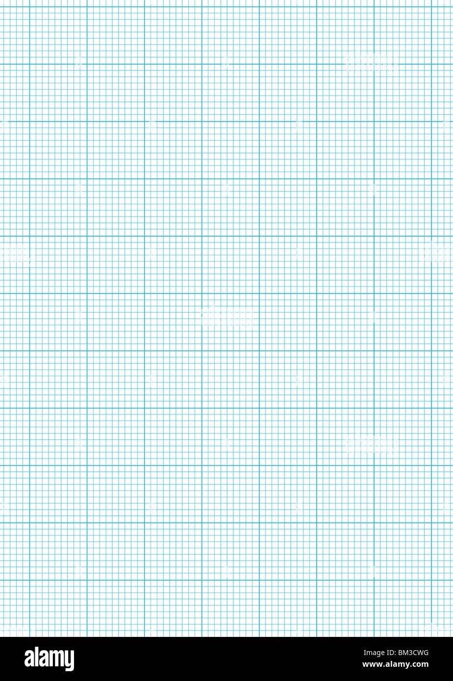 Math Concept With Sheet Of Blue Graph Paper Background Stock Photo 