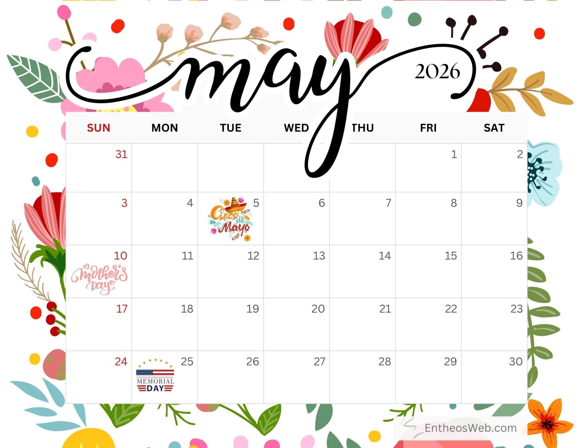 May 2026 Calendar