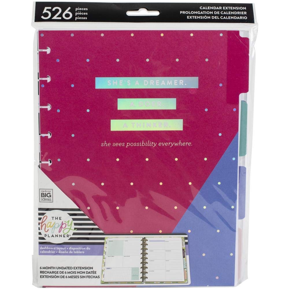 Me amp My BIG Ideas Happy Planner 6 Month Undated Dashboard 