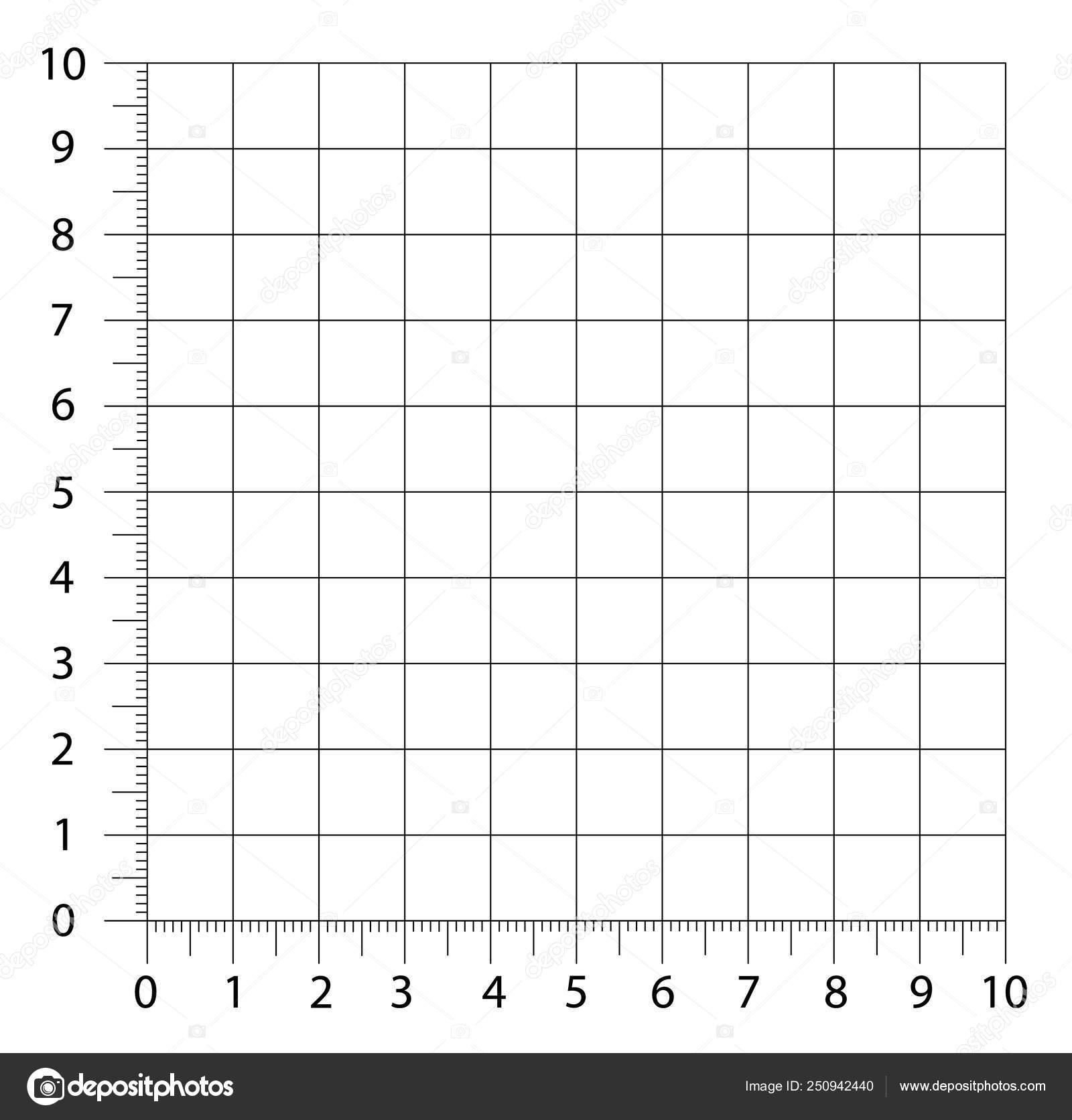 Measured Grid Graph Plotting Grid Corner Ruler With Sets Of 