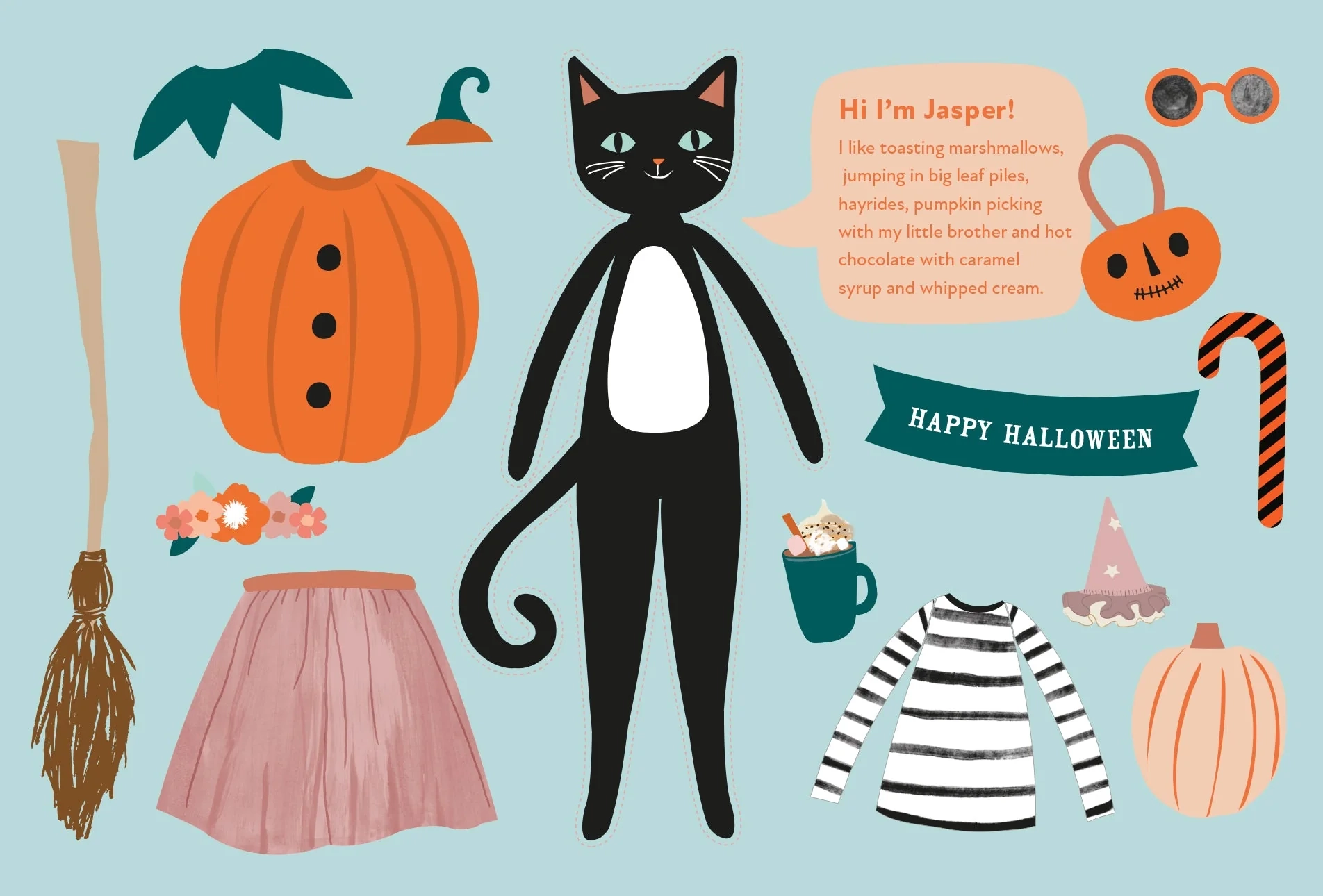 Cat Paper Dolls Printable