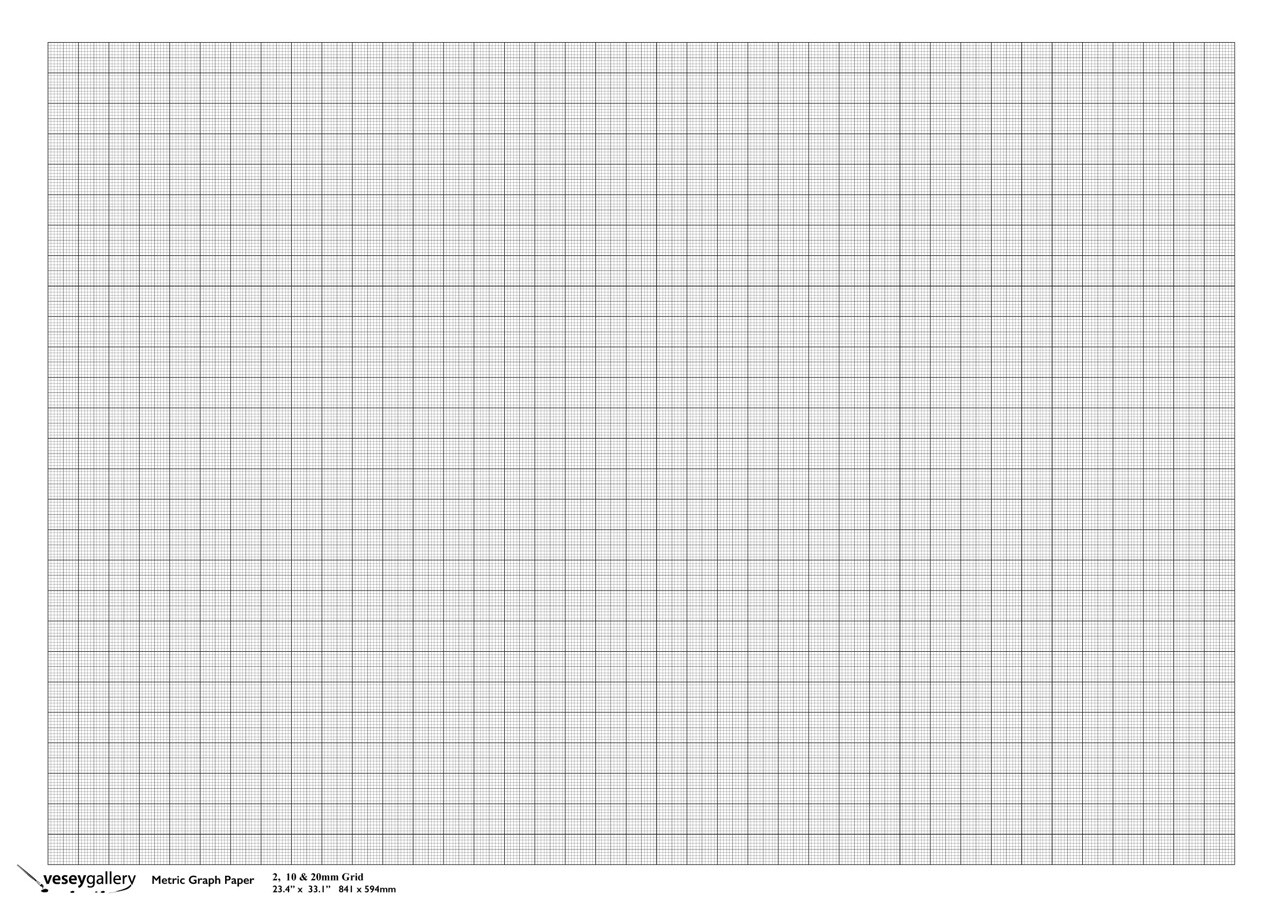 Metric Graph Paper A1 2 10 amp 20mm Grid 100gsm Paper Pack Of 5 