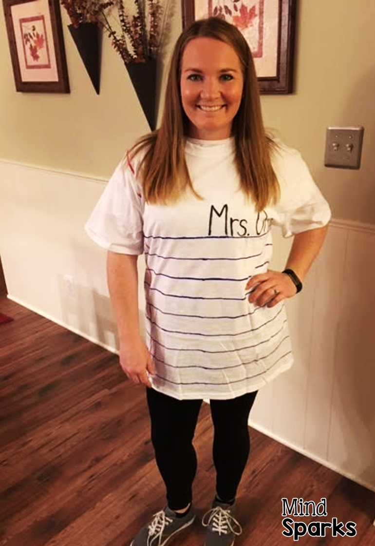 Mind Sparks Notebook Paper the Best Halloween Costume For Teachers 